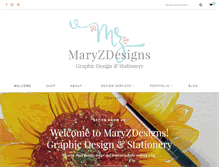 Tablet Screenshot of maryzdesigns.com